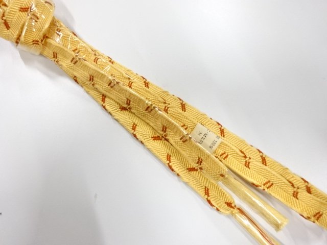 未使用品　正絹　手組帯締め